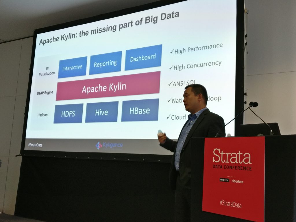 Luke Han Presenting Apache Kylin at Strata London, 2017