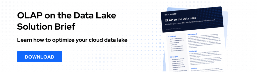 OLAP on the Data Lake Solution Brief