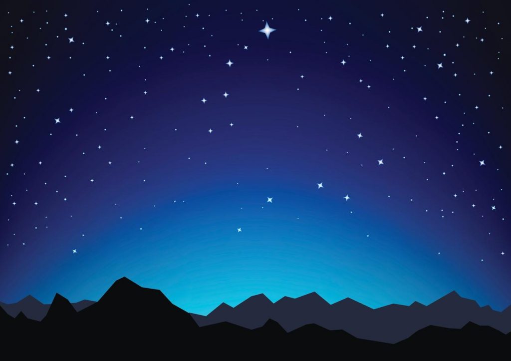 You can easily find true north to move forward by locating the North Star in the night sky (image from istockphoto.com)
